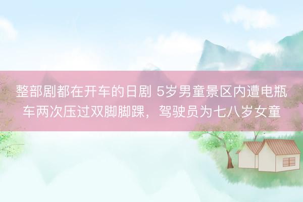 整部剧都在开车的日剧 5岁男童景区内遭电瓶车两次压过双脚脚踝，驾驶员为七八岁女童